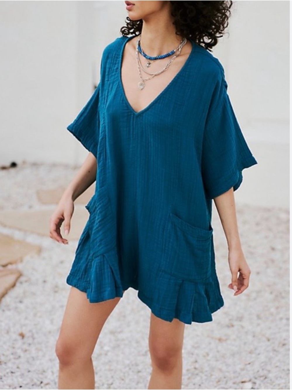 free people free-est so lively romper blue